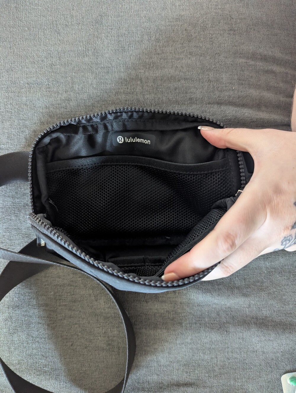 lululemon athletica Black Crossbody Belt Bag